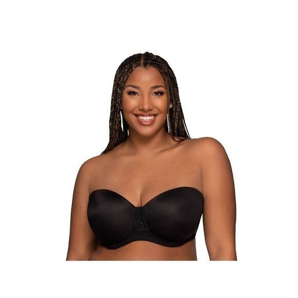 Vanity Fair 40C Beauty Back Underwire Smoothing Strapless Bra Black 74380 - Picture 6 of 14